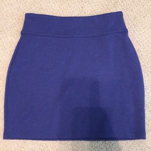 Blue pencil skirt